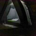 Nachts im Zelt