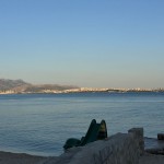 Blick auf Split von der Kastela-Bucht gegen Süden. Scola Baletica